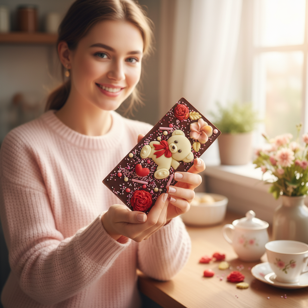 Dark chocolate love bear bar 120g