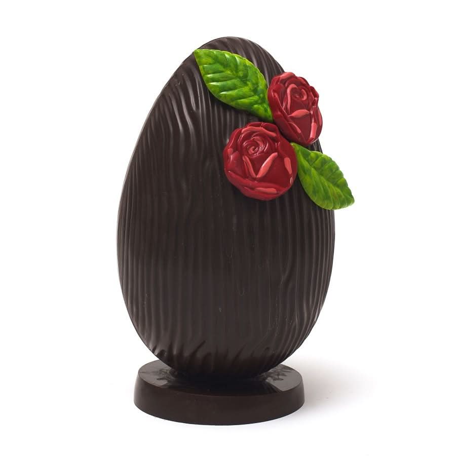 Butterfly egg (dark) with 8 eggs 380 Grs - The Belgian Chocolate Makers