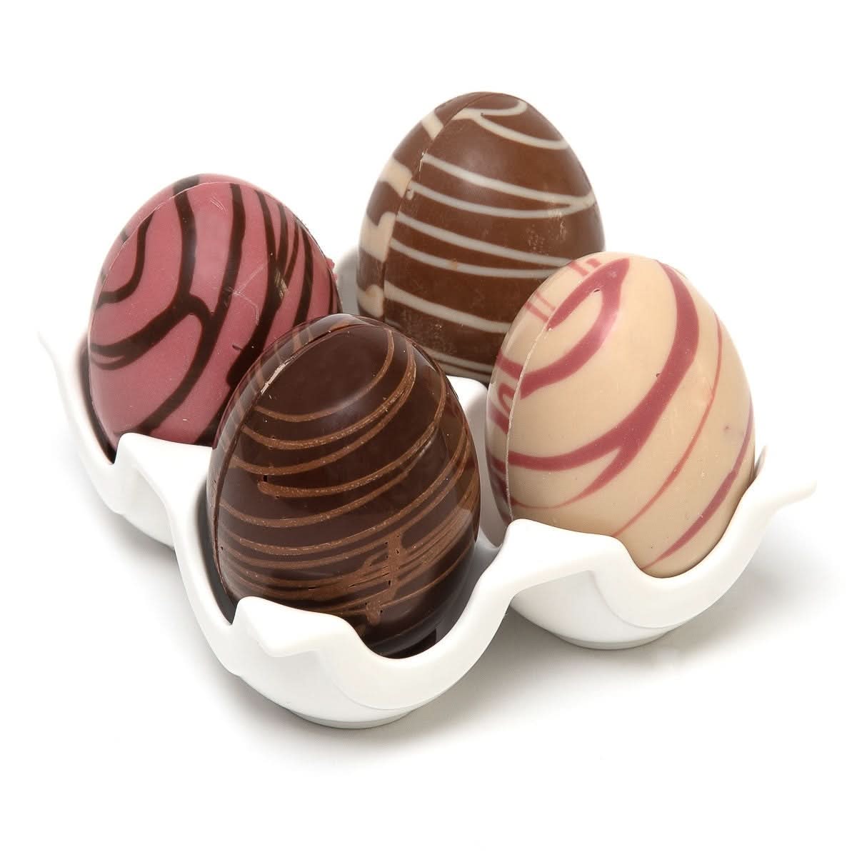 Coquetier oeufs 4 x 20 Grs - The Belgian Chocolate Makers