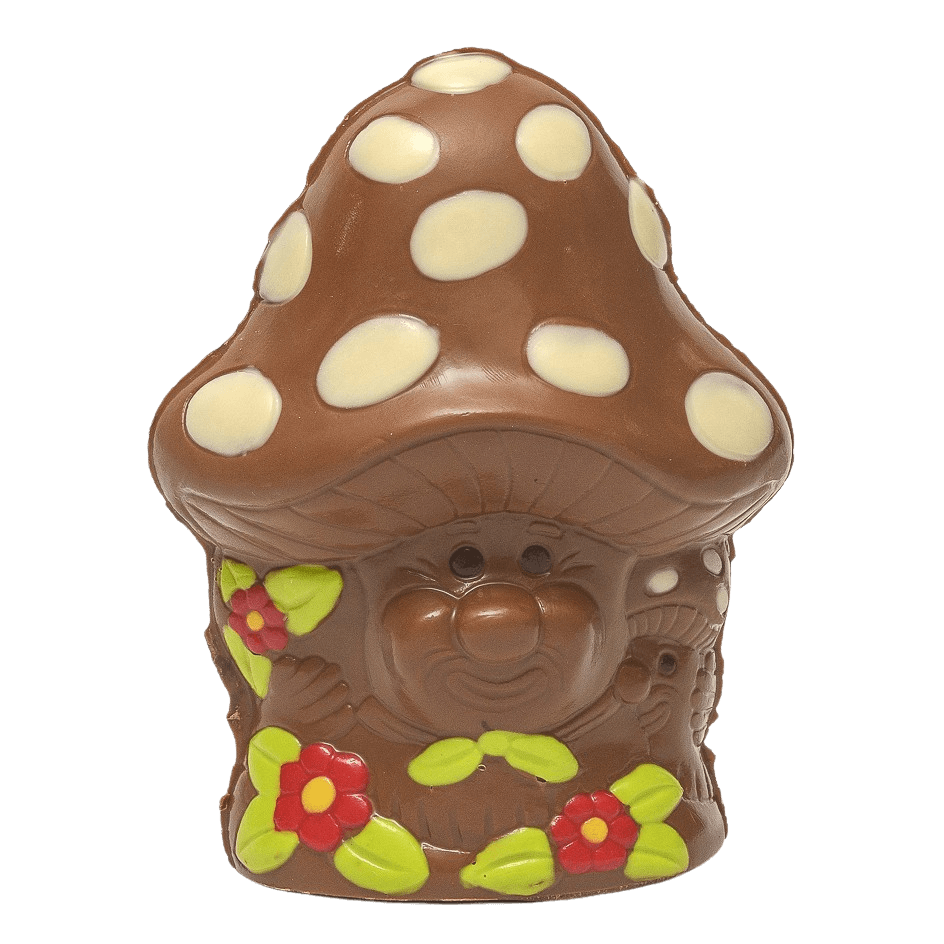 Smiling milk chocolate mushroom 160g