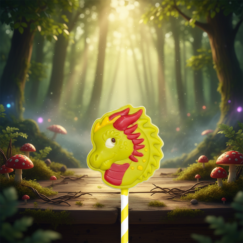 White chocolate dragon lollipop 20g