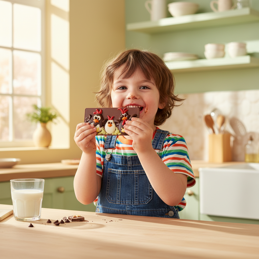 Milk chocolate Easter eggs bar 105g