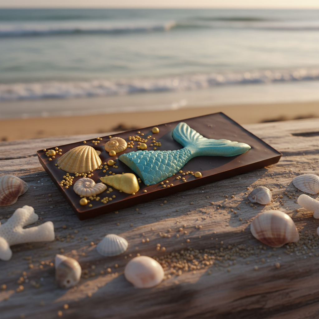 Dark chocolate mermaid bar 140g