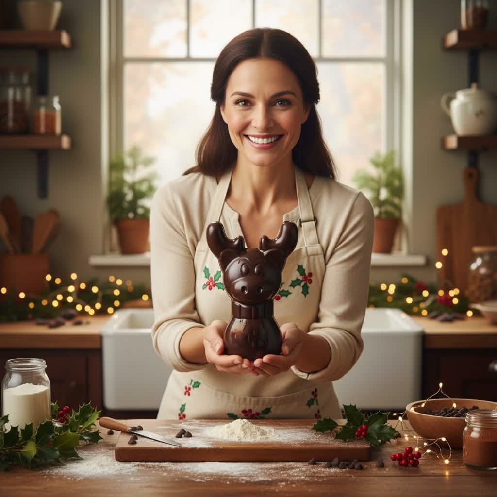 Dark chocolate reindeer 150g