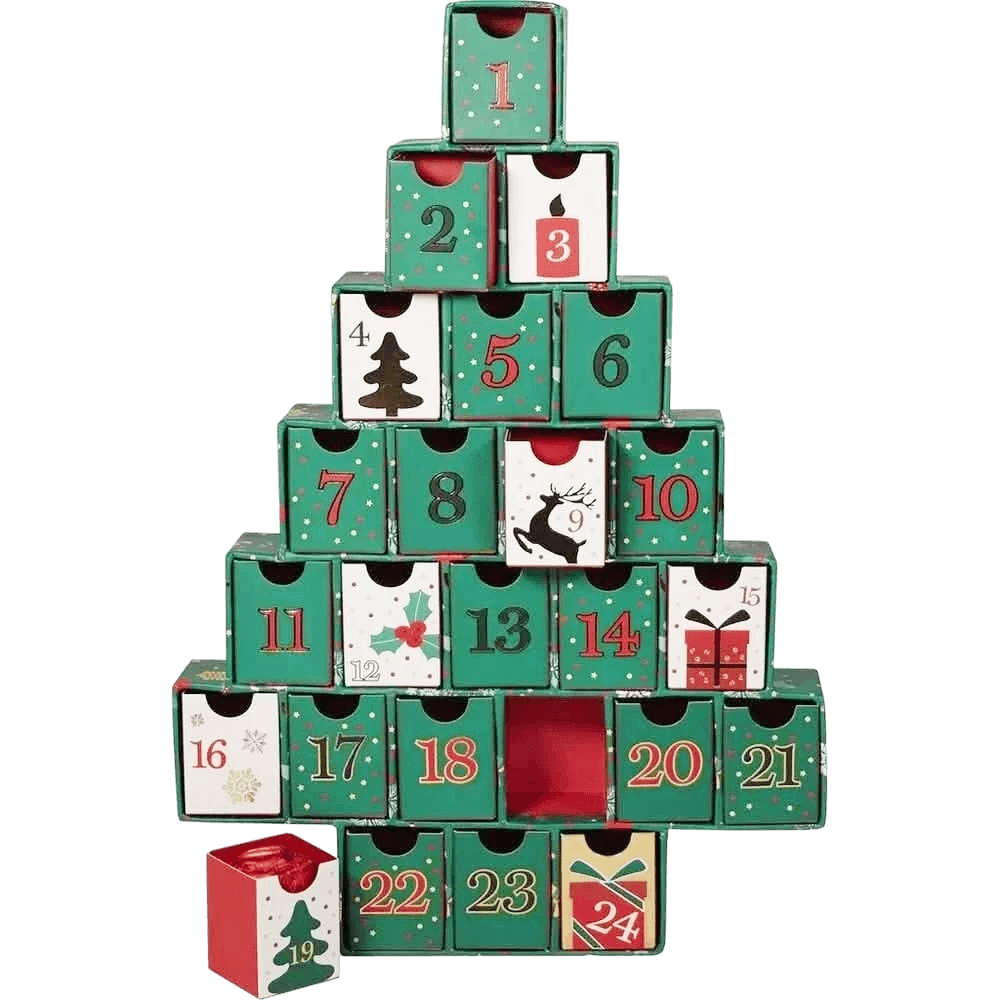 Advent Christmas tree calendar