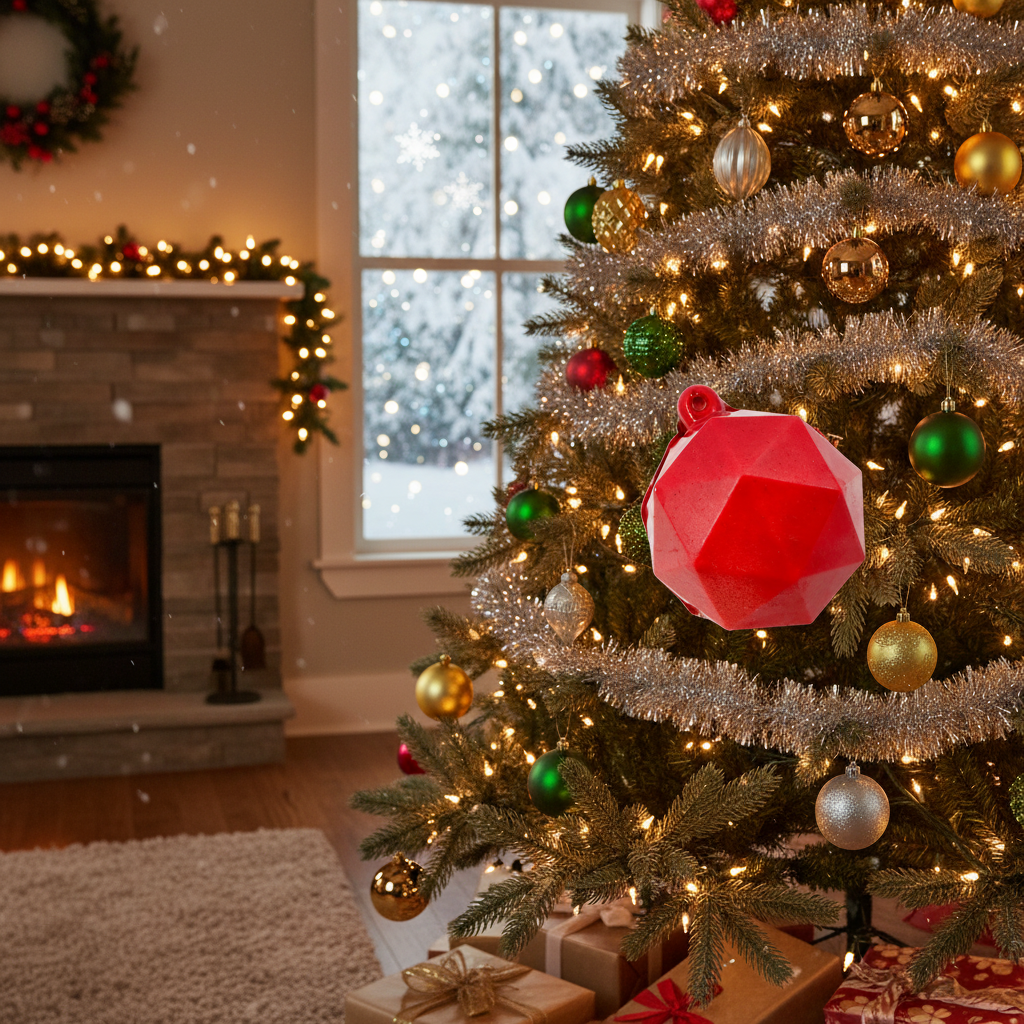 White and milk chocolate festive Christmas bowl 60g