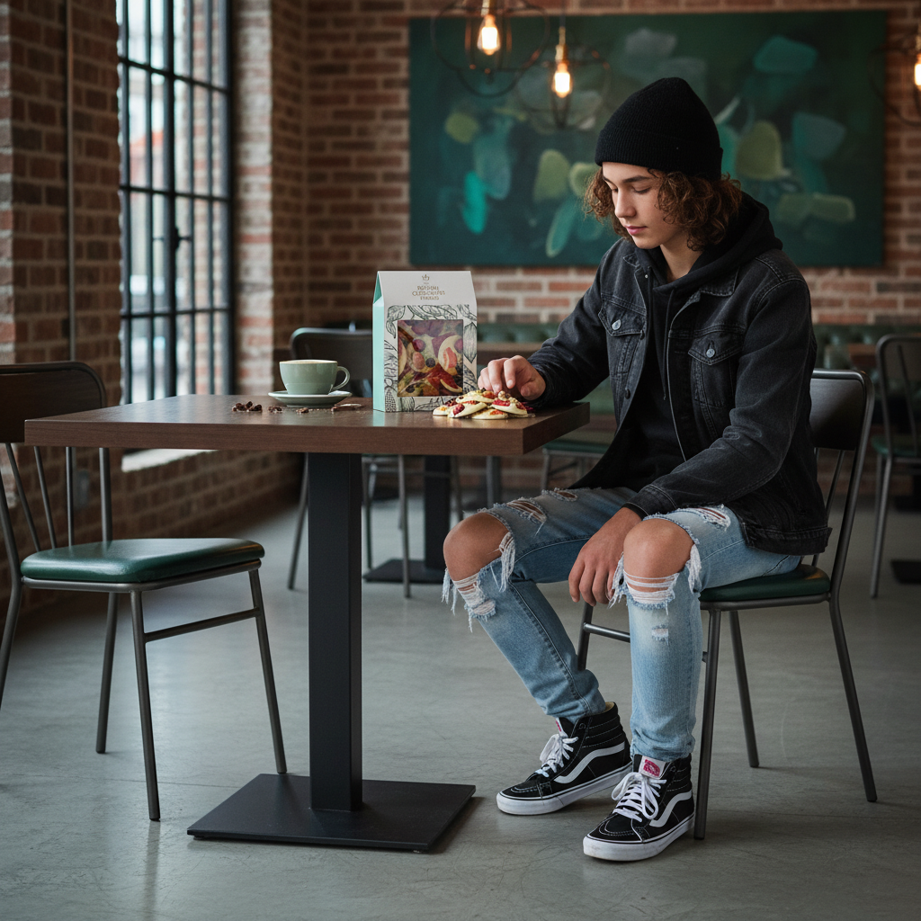 White chocolate mendiants with pistachio, almond, strawberry and blackcurrant chunks