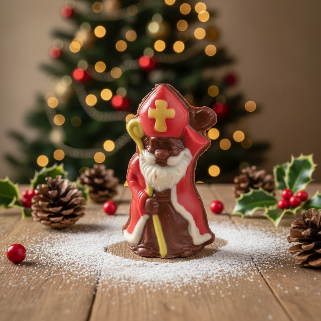Milk chocolate Saint Nicholas with sceptre 30g