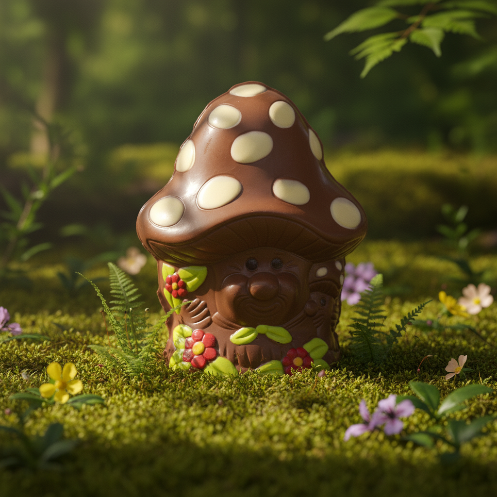 Smiling milk chocolate mushroom 160g