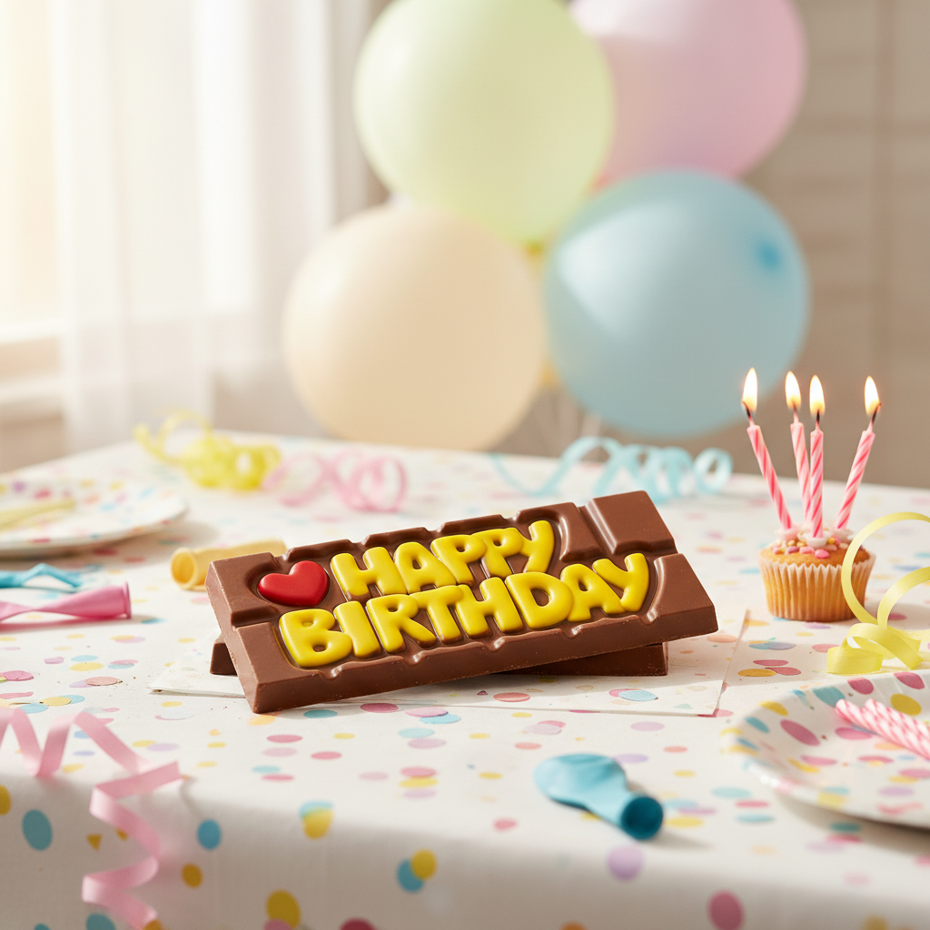 Milk chocolate messaging bar 45g