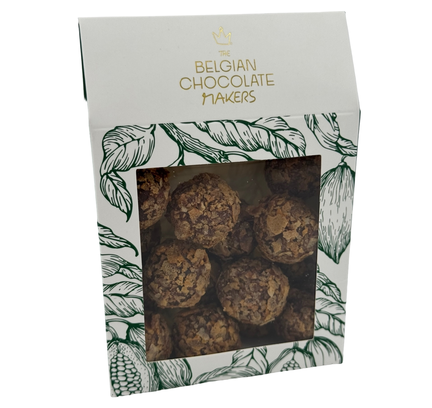 Pouch of Belgian truffles with feuilletine coating 160g