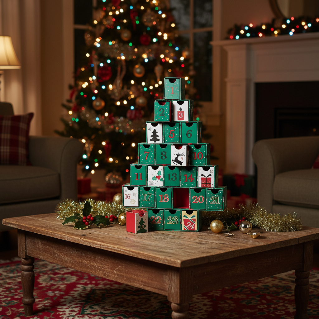 Advent Christmas tree calendar