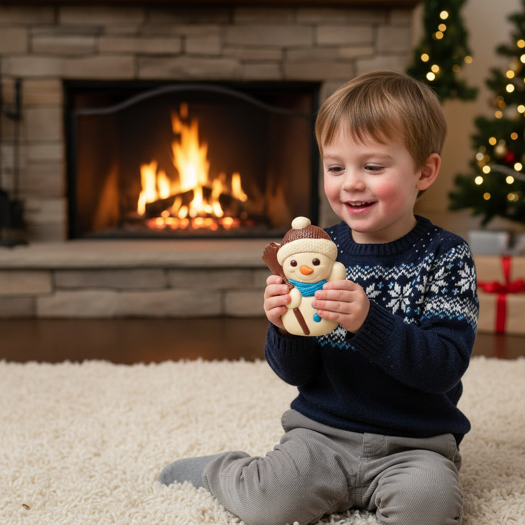 White chocolate little snowman 150g