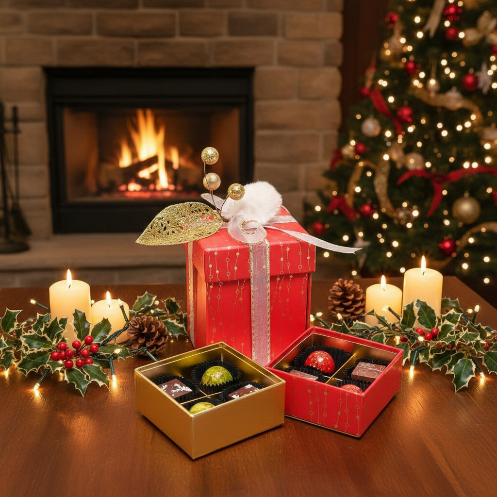 Christmas drawer box 12 pralines 180g