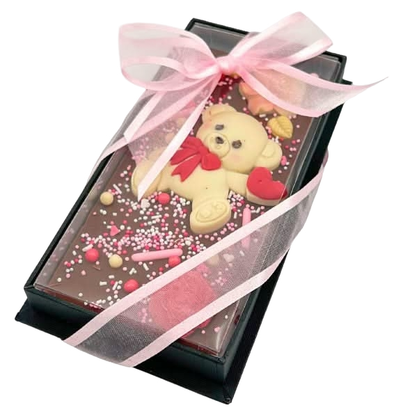 Dark chocolate love bear bar 120g