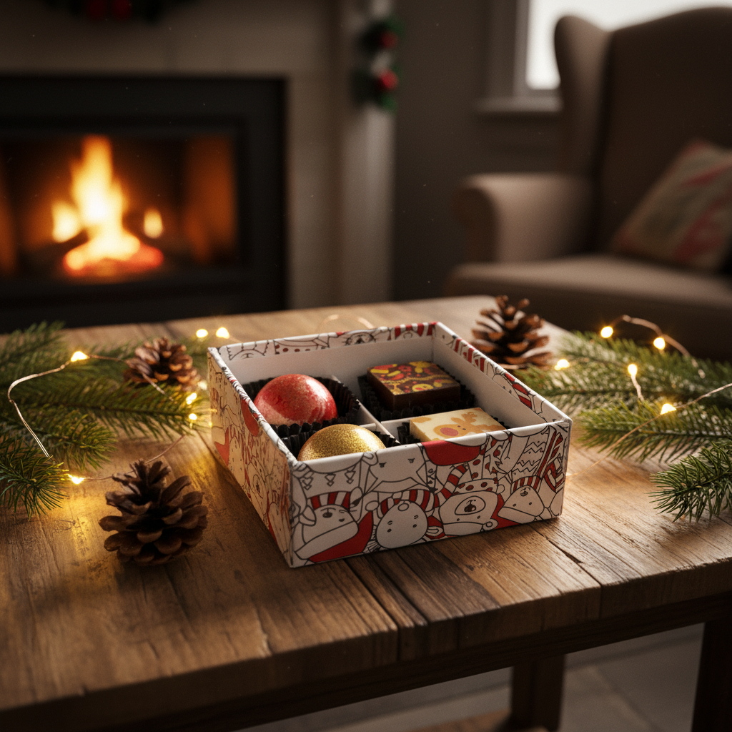 Christmas box 4 pralines 50g