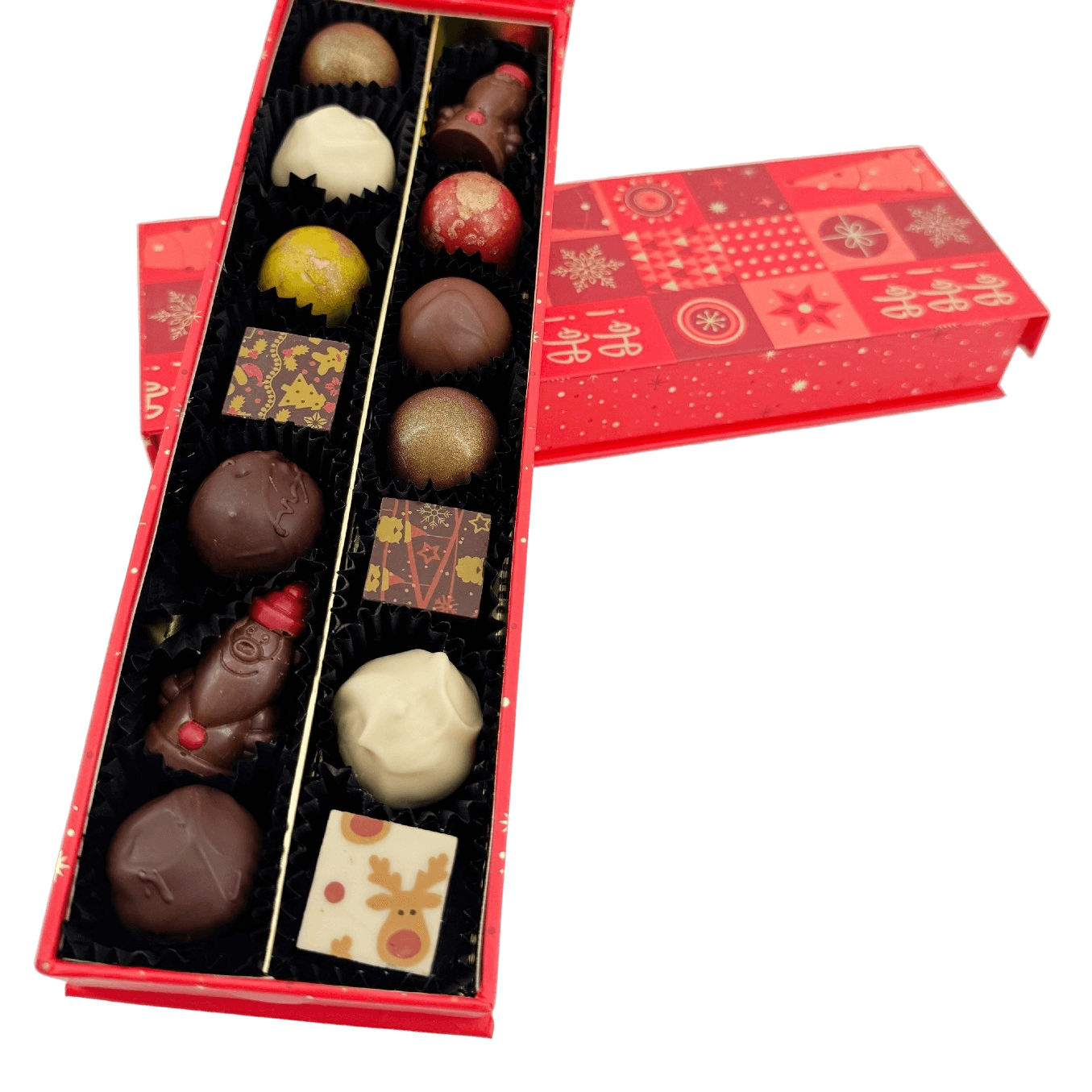 Christmas 14 pralines and truffles box ho-ho-ho 225g