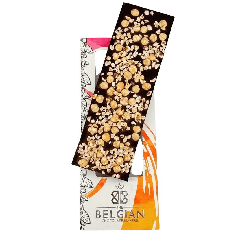 Fantasy dark chocolate bar 550 grs with Piedmont hazelnut chunks