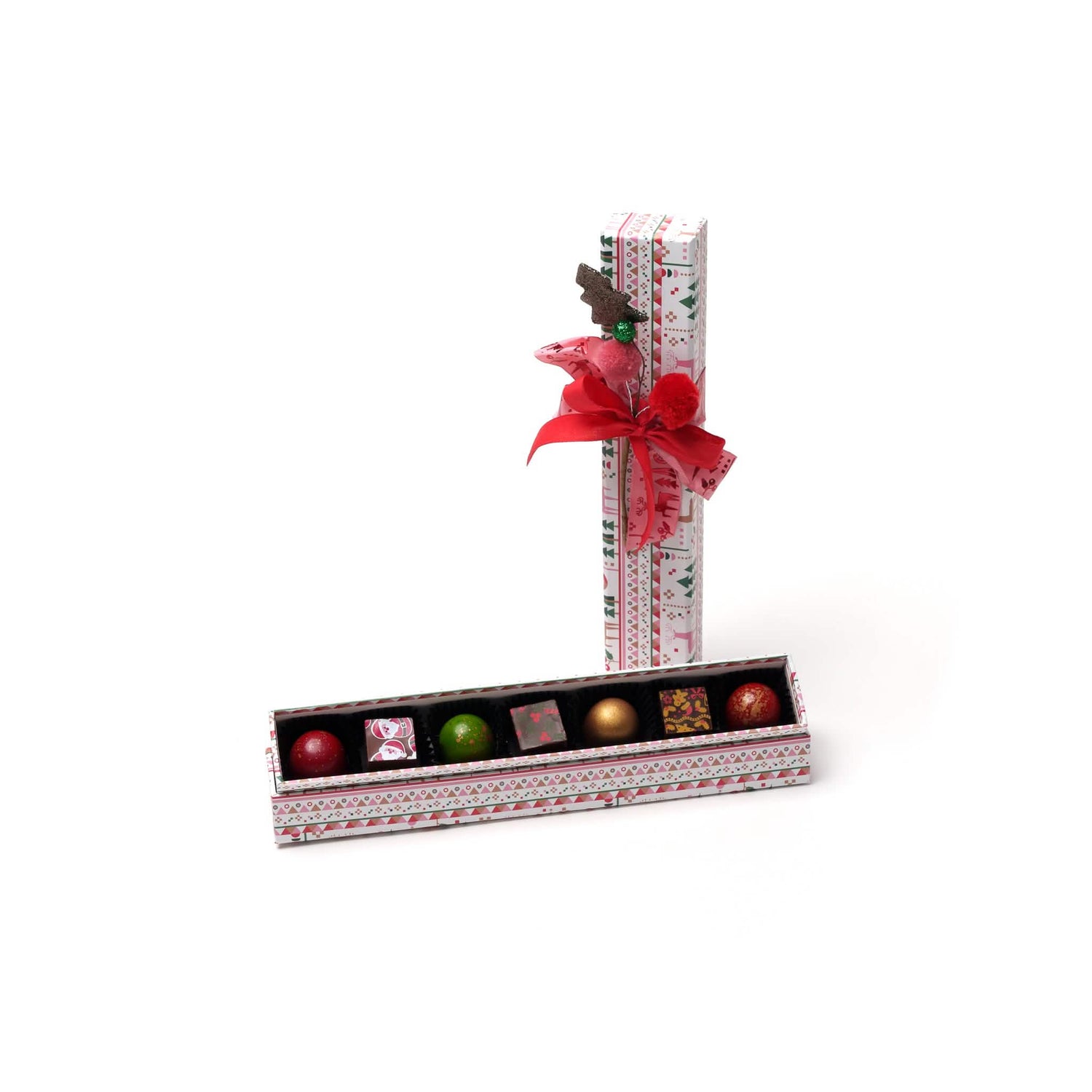 Noël au pays des merveilles 7 pralines 105 Grs