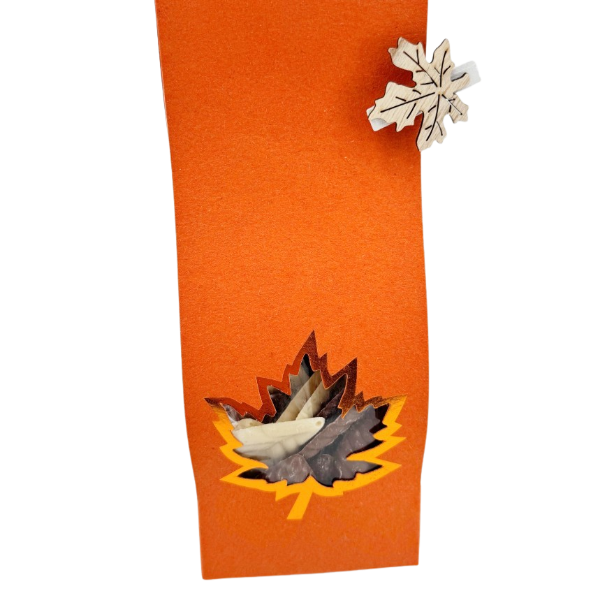 Mix of chocolate autumn leaves