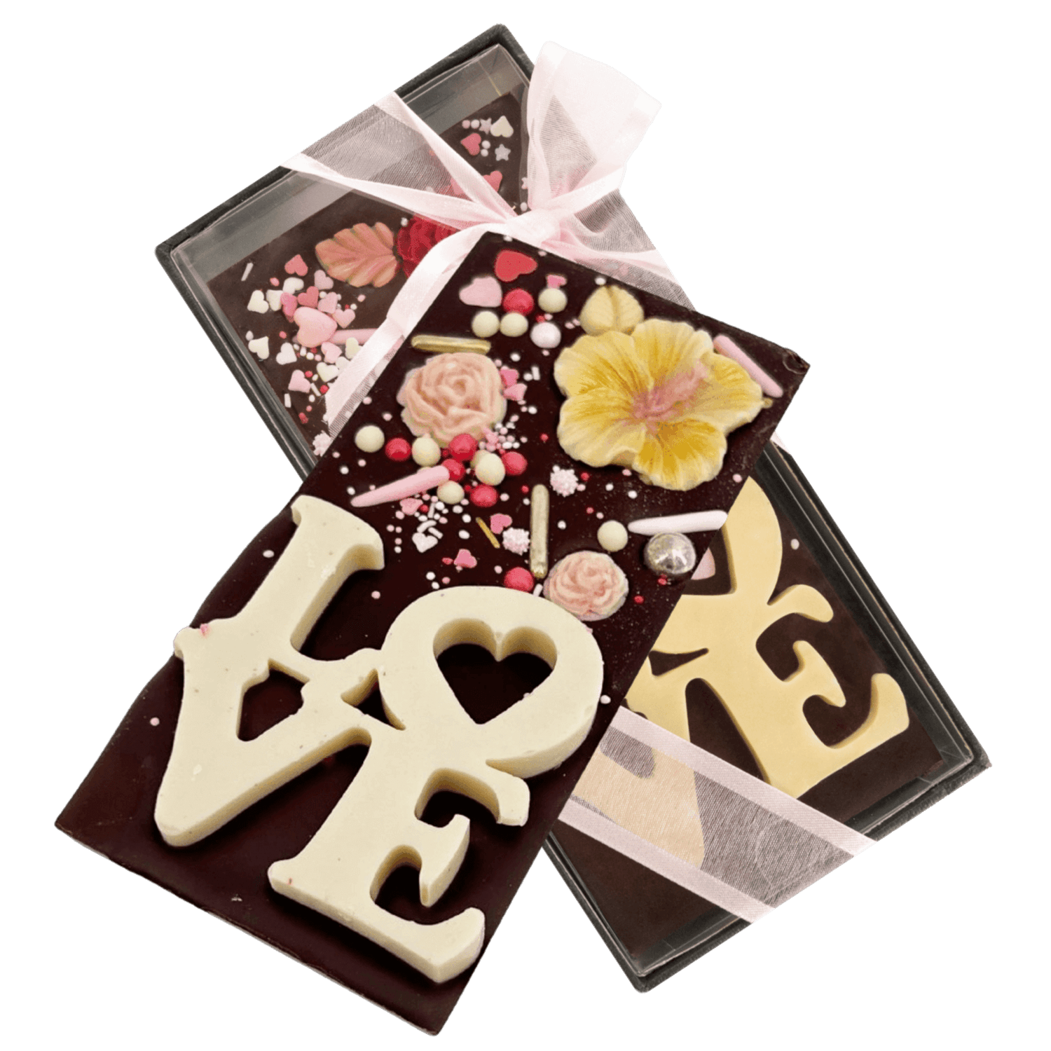 Dark chocolate red love bar 120g