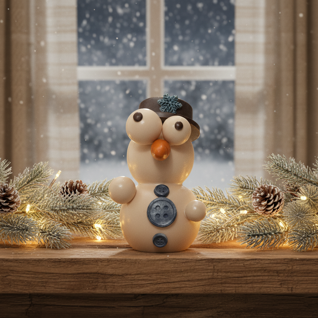 White chocolate snowman 650g