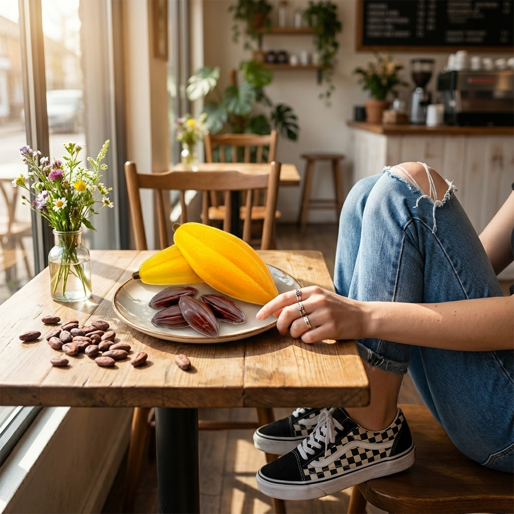Milk chocolate cacao pod with pralines 100g