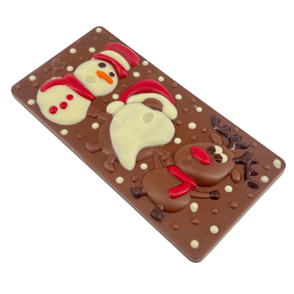 Milk chocolate Christmas friends bar 100g