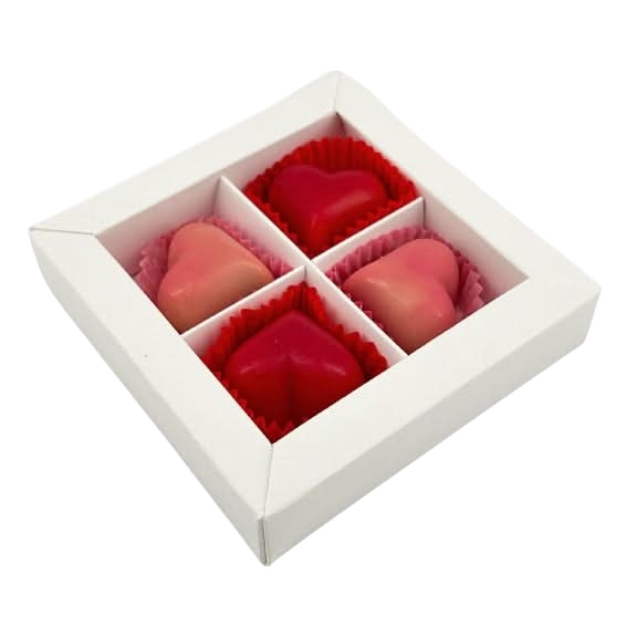 Love box of 4 Belgian pralines 50g