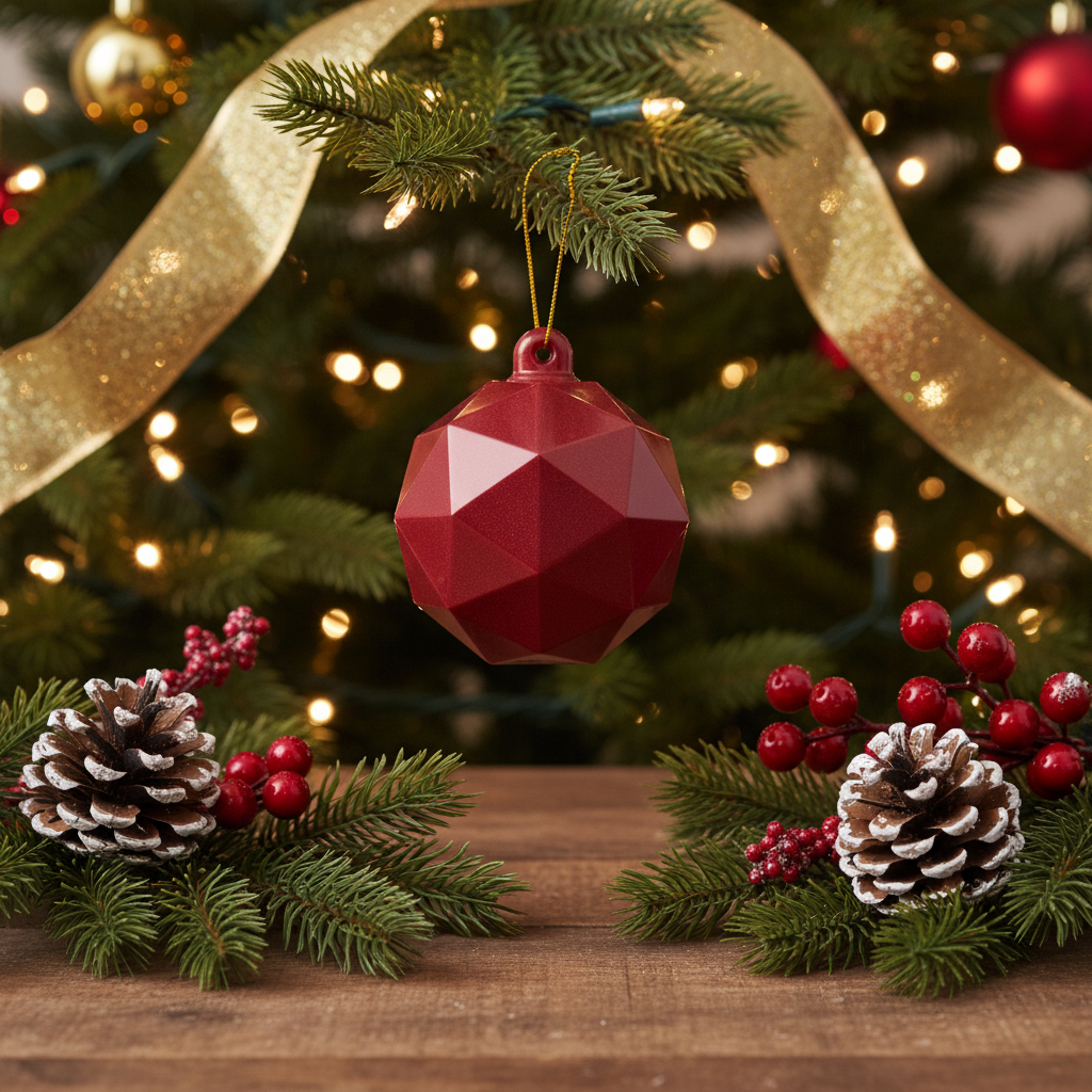 White and milk chocolate festive Christmas bowl 60g