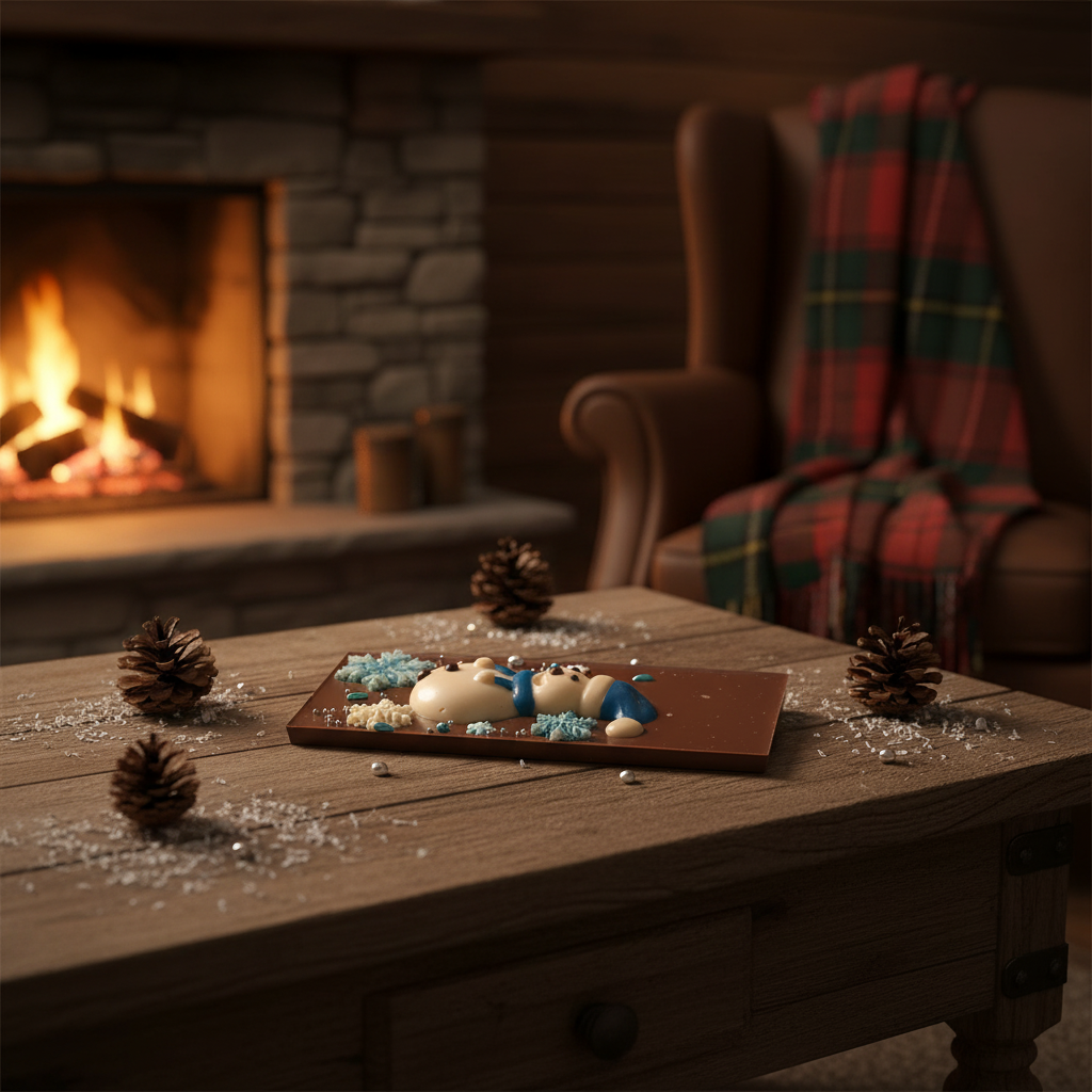 Milk chocolate bar winter 120g