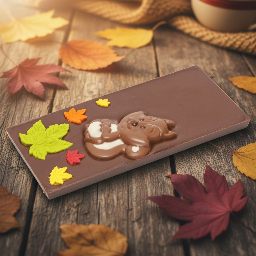 Fantasy dark chocolate squirrel bar 125g