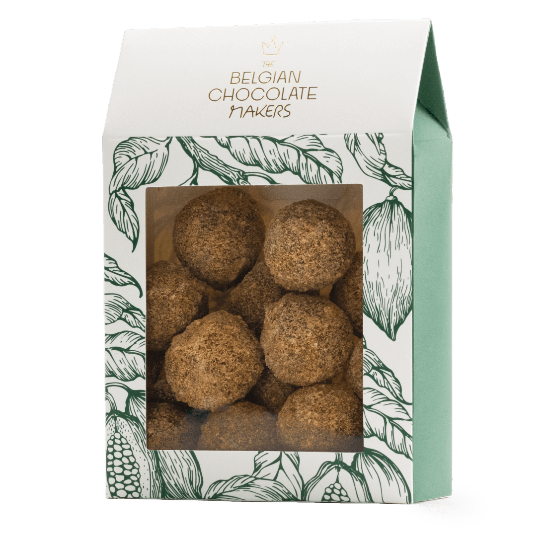 Pouch of Belgian truffles with speculoos coating 160g