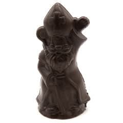 Saint Nicholas with scepter (dark) 250 Grs - The Belgian Chocolate Makers
