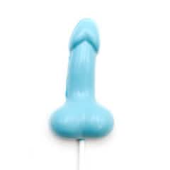 chocolate lollipop light blue dick - The Belgian Chocolate Makers