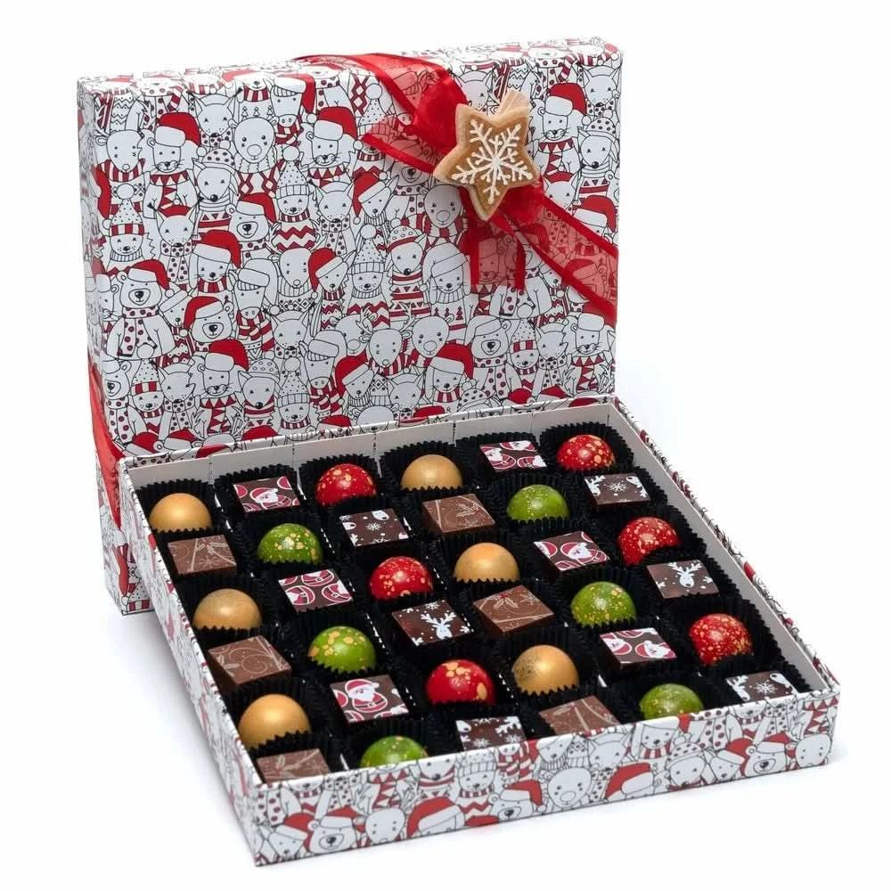 Christmas box 36 pralines - The Belgian Chocolate Makers