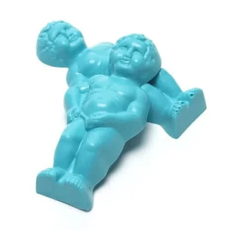 Manneken Pis small light blue 2x20Grs - The Belgian Chocolate Makers