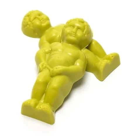 Manneken Pis small green 2x20Grs - The Belgian Chocolate Makers