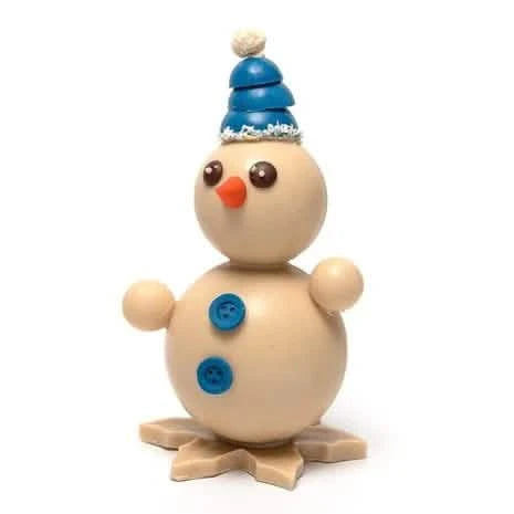 Snowman 3D 150 Grs ( white ) - The Belgian Chocolate Makers