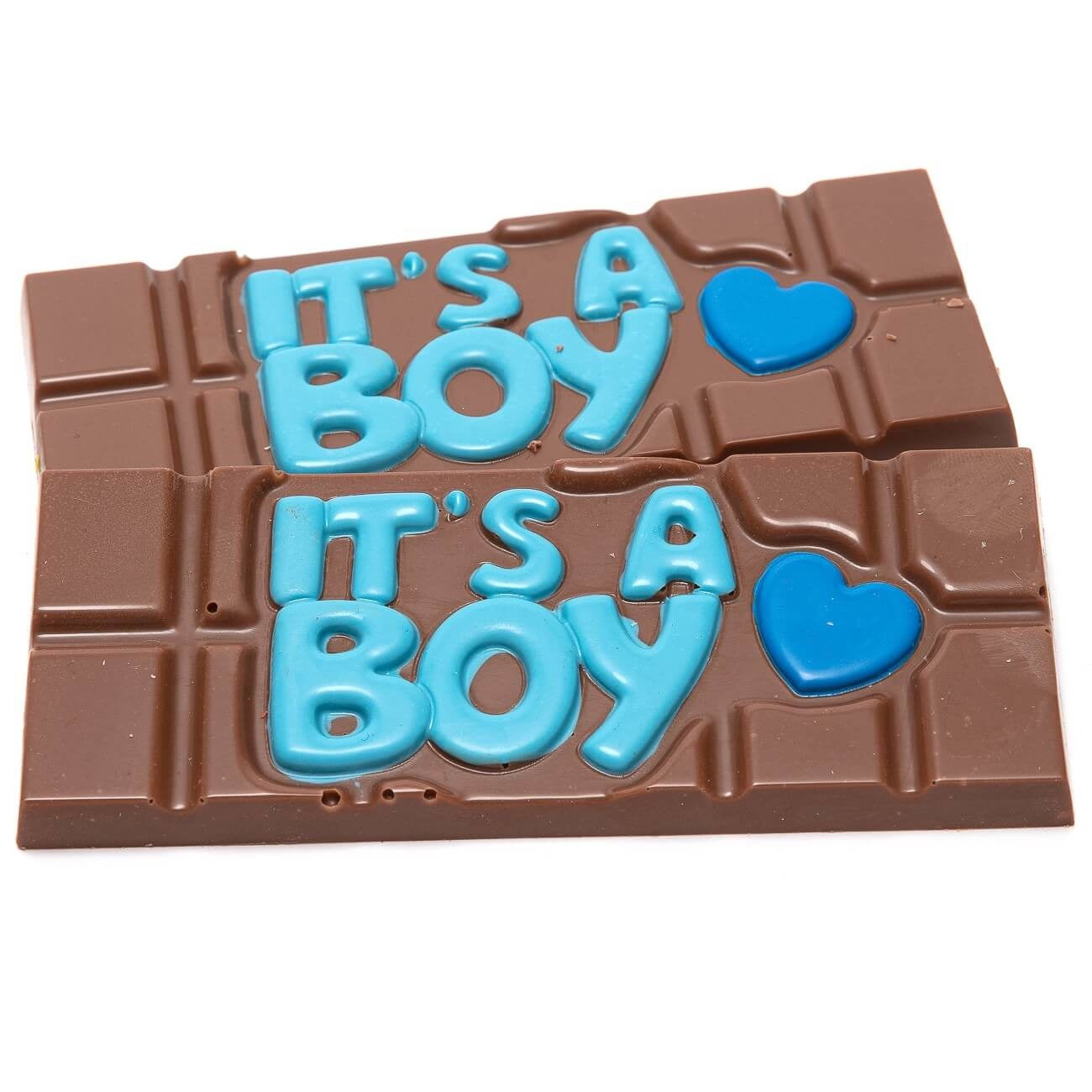 Chocolate handmade bar ''it's a boy'' (milk) 45 Grs