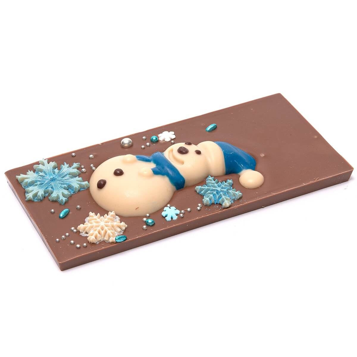 Chocolate handmade bar winter (milk) 120 Grs