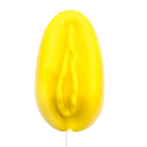 Chocolate lollipop yellow pussy