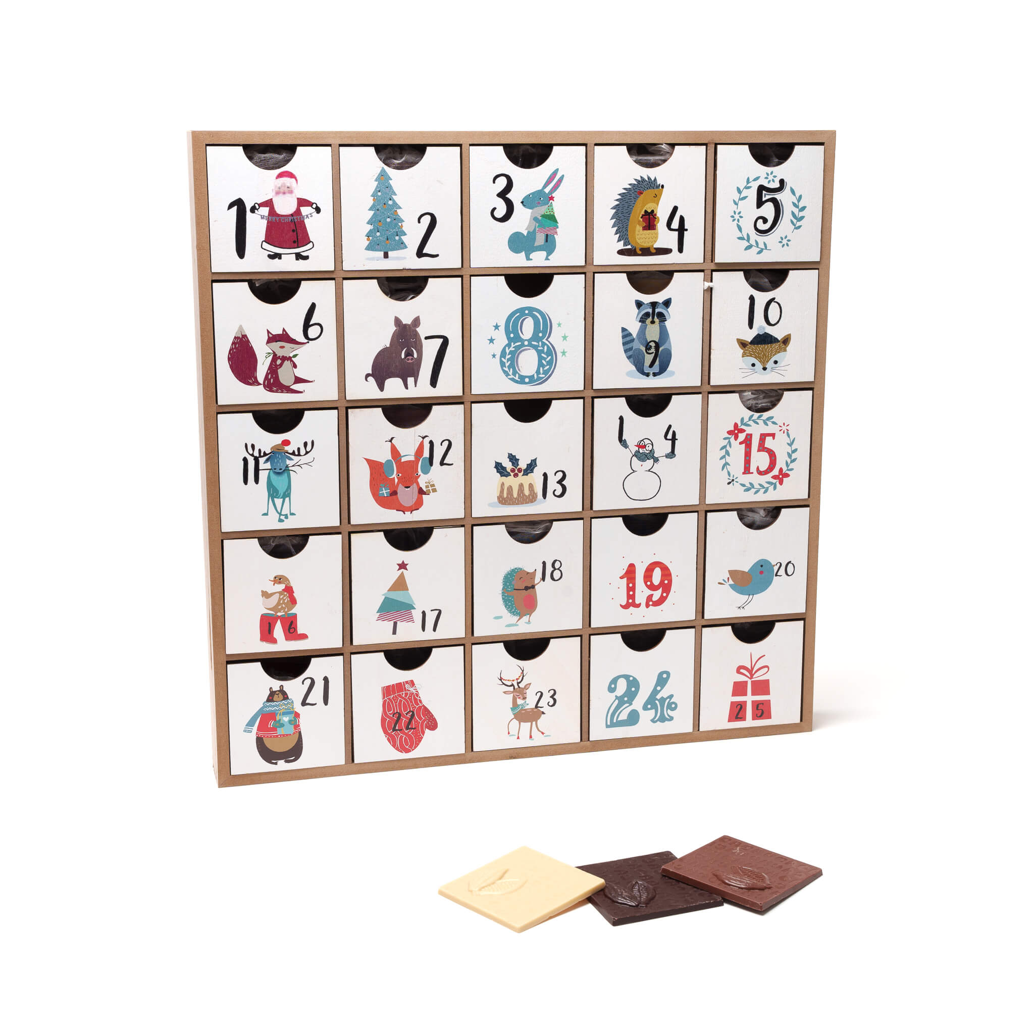 Wooden advent calendar origin 1 Kg