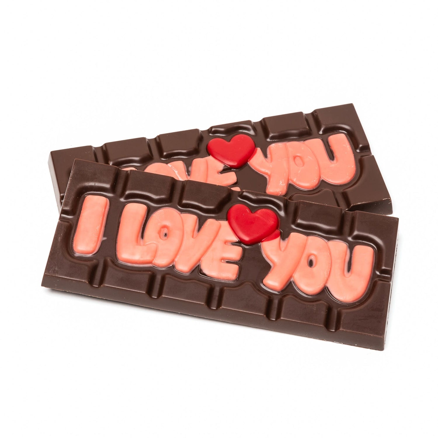 Chocolate handmade bar ''I love you''  (dark) 45 Grs