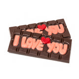 Chocolate handmade bar ''I love you''  (dark) 45 Grs
