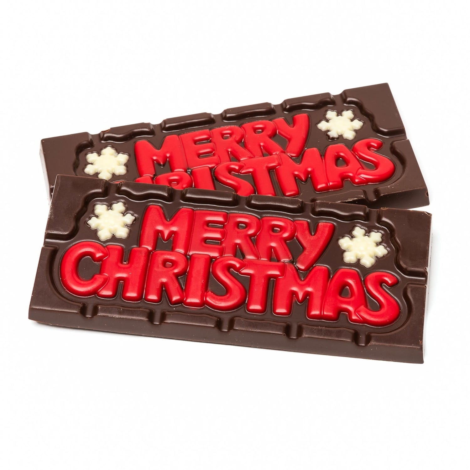 Chocolate handmade bar ''Merry Christmas'' (dark) 45 Grs