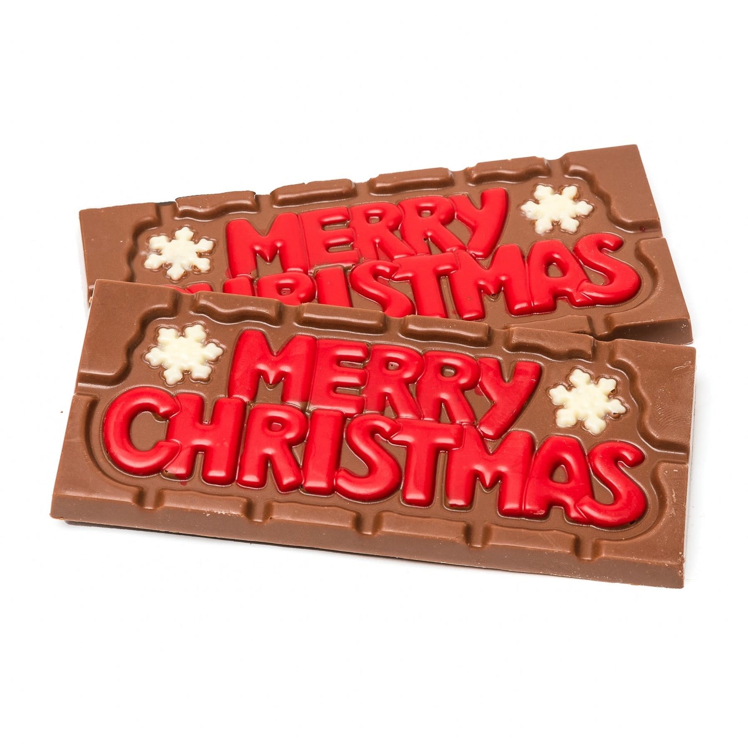 Chocolate handmade bar ''Merry Christmas''  (milk) 45 Grs