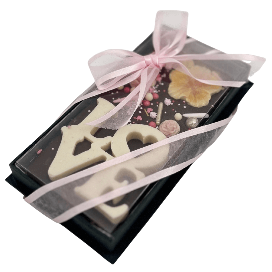 Dark chocolate red love bar 120g