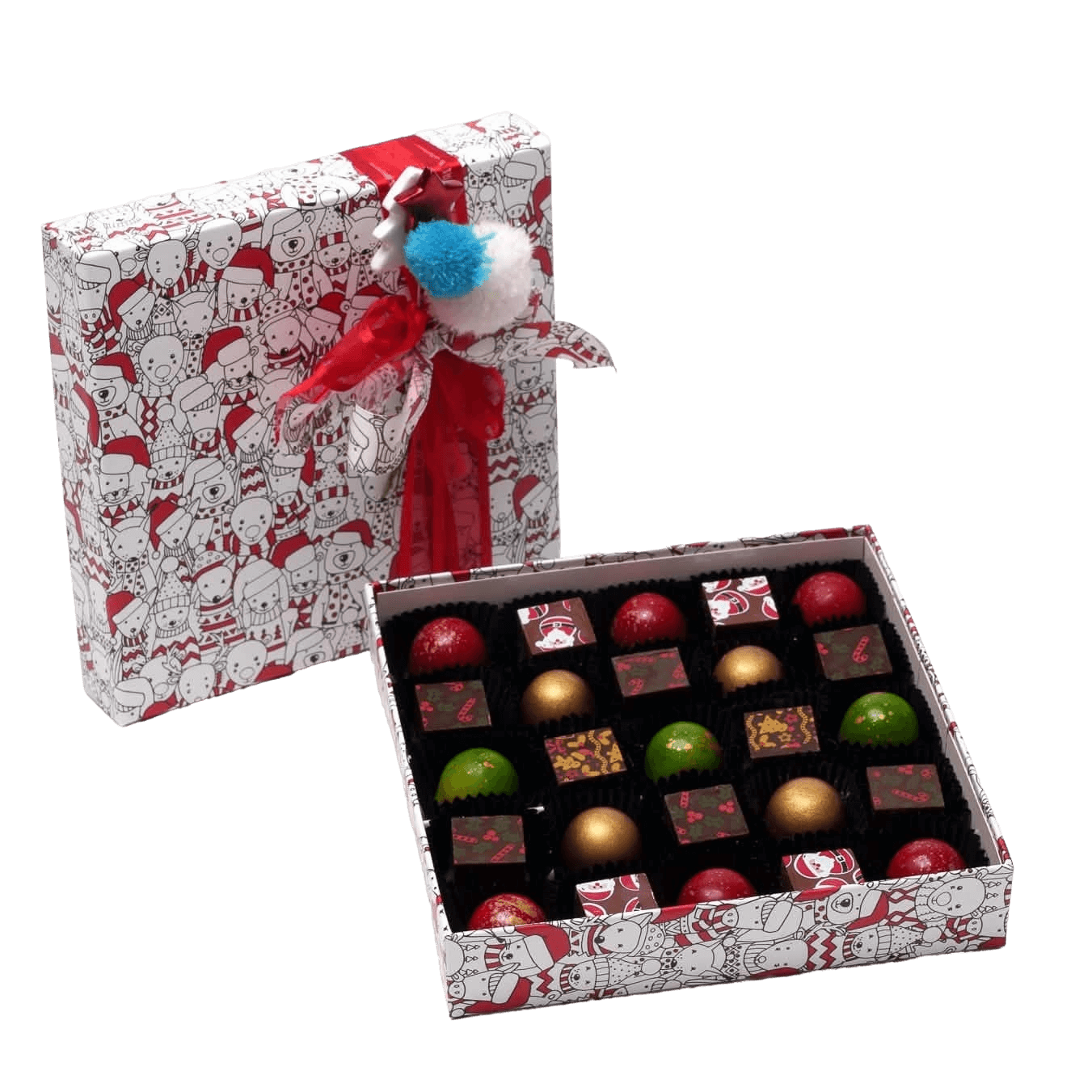 Christmas box 25 pralines 375g