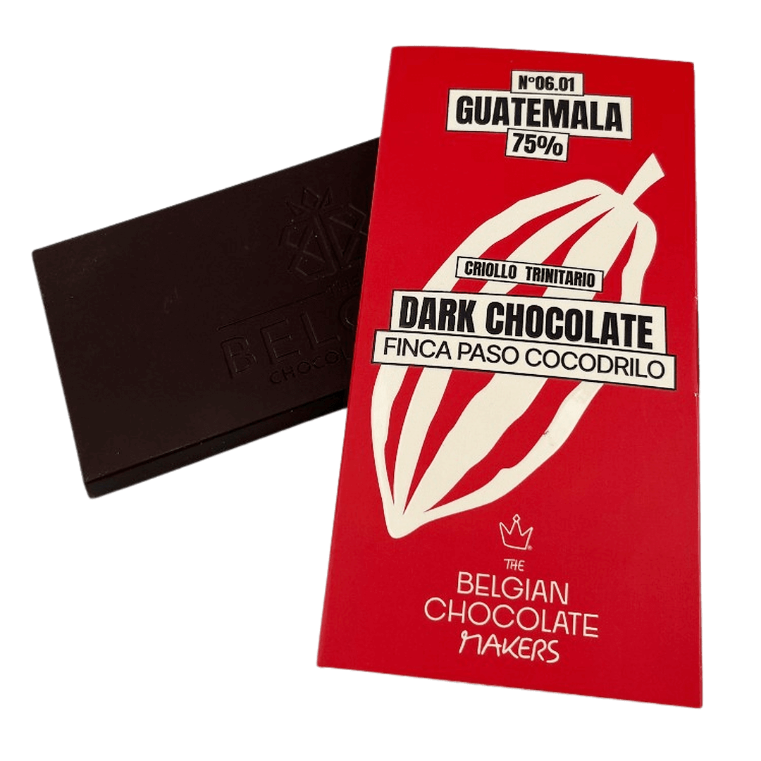 Chocolate bar origin Guatemala Finca Paso Cocodrilo 75%